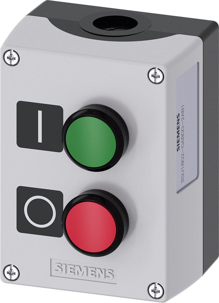 3SU1802-0AB00-2AB1, Gehäuse für Befehlsgeräte, 22mm, rund, Kunststoff