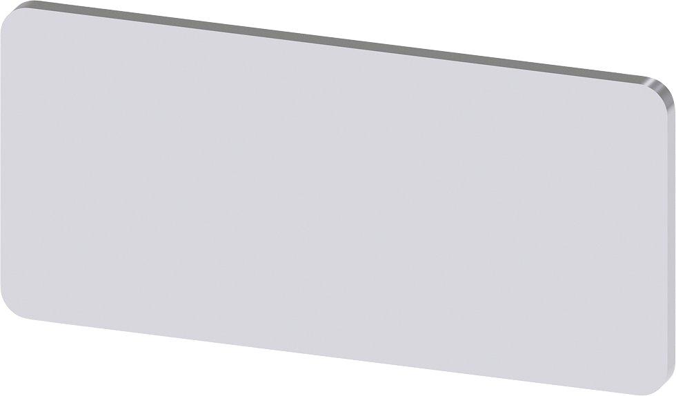 3SU1900-0AC81-0AA0, Bezeichnungsschild 12,5x27mm, Schild silber, ohne Aufschrift