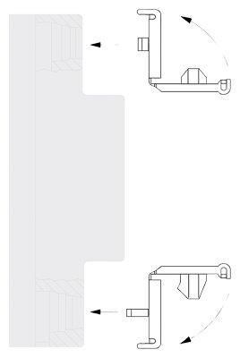 5SW3008, KlemmenAbdeckung für FI-Schutzschalter 5SM1 4TE