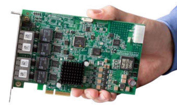 CFG-8724-000, 4-port GigE Frame Grabber with PoE