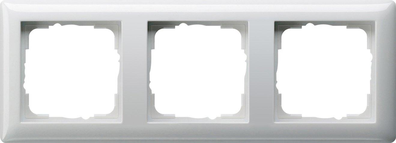 021303, Abdeckrahmen 3f Gira Standard 55 Reinweiß
