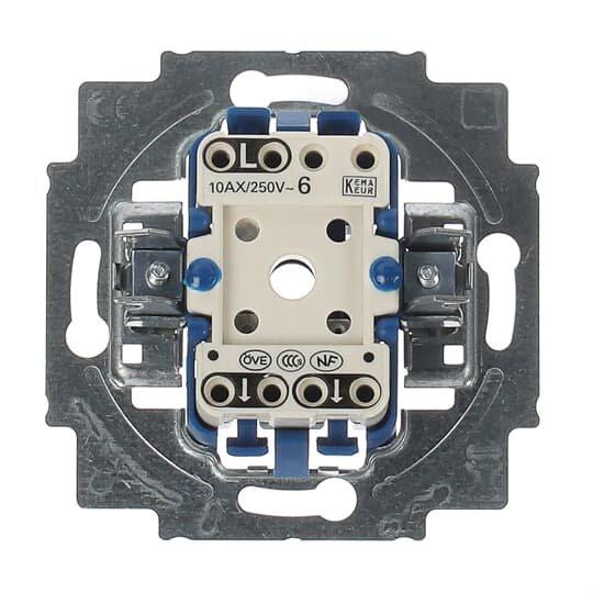 2000/6 US, Wippschalter-Einsatz, Aus- und Wechselschaltung