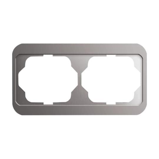 1722-20, Abdeckrahmen 2-fach platin - alpha nea®