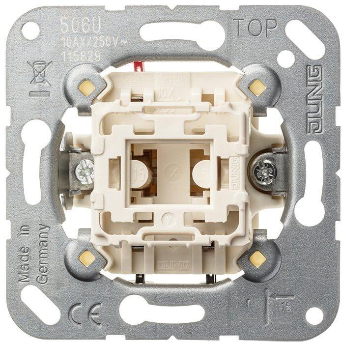 506 U, Wippschalter (Einsatz) 10 AX 250 V~, Universal Aus-Wechsel