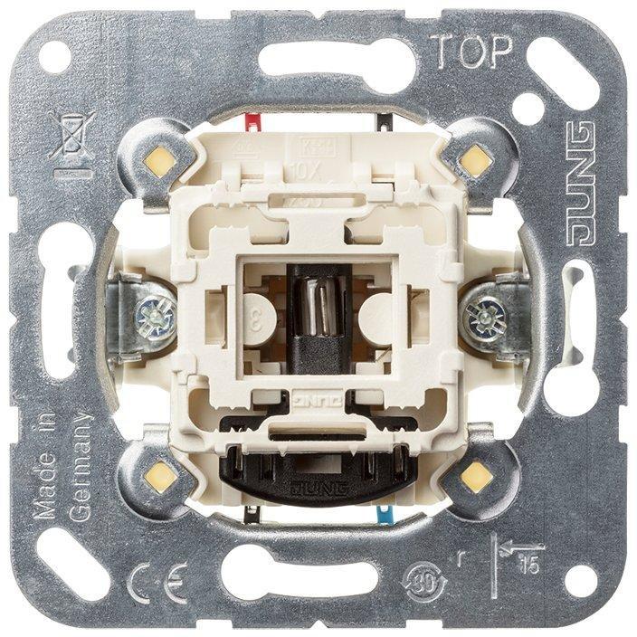 506 KOU, Wipp-Kontrollschalter (Einsatz) 10 AX 250 V~, Universal Aus-Wechsel