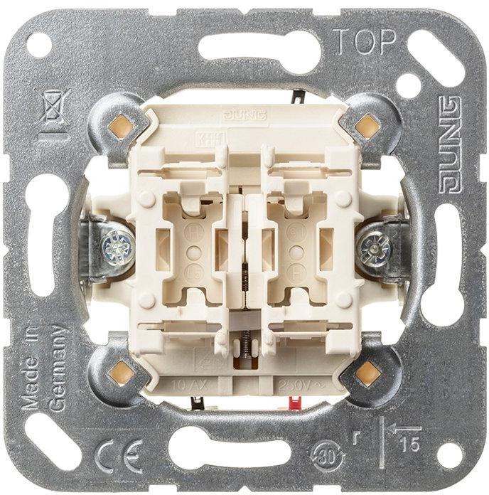 509 VU, Jalousie-Wippschalter, 1-pol. (1 Antrieb), 10 AX 250 V ~