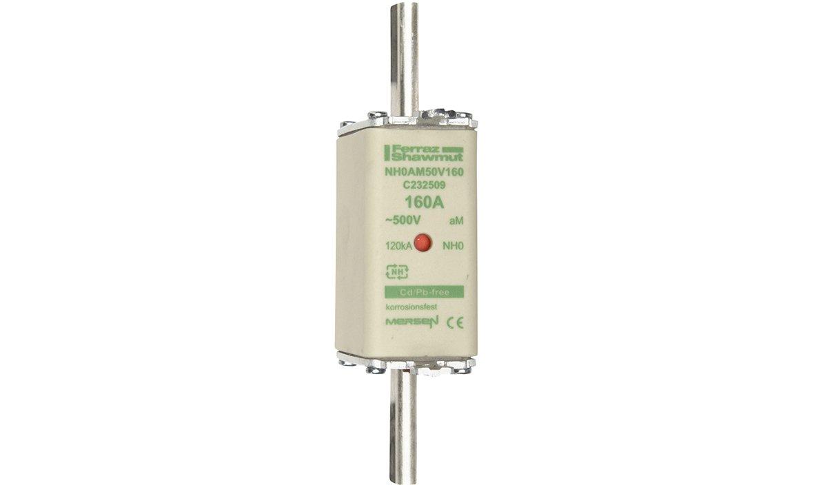 Mersen NH-Sicherungseinsatz NH2GG50V125 – 125A, 500V, Baugröße NH2, Betriebsklasse GL/gG
