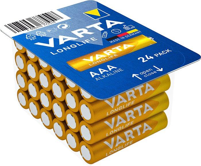 Longlife Big Box 24er AAA, Batterie AAA Varta Longlife 24 Stück in der Box