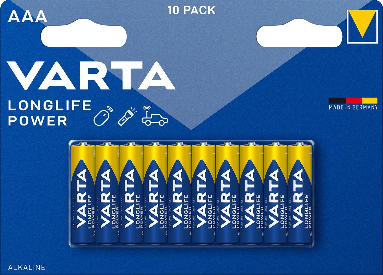 Longlife Power AAA 10er, Batterie AAA Varta Longlife Power 10er Blister