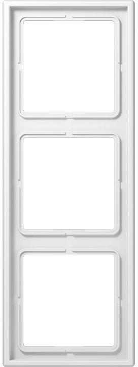 LS 983 WW, Rahmen 3fach, LS 990, IP 44, Duroplast, alpinweiß, senkrechte und waagerechte Montage