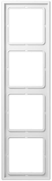 LS 984 WW, Rahmen 4fach, LS 990, IP 44, Duroplast, alpinweiß, senkrechte und waagerechte Montage