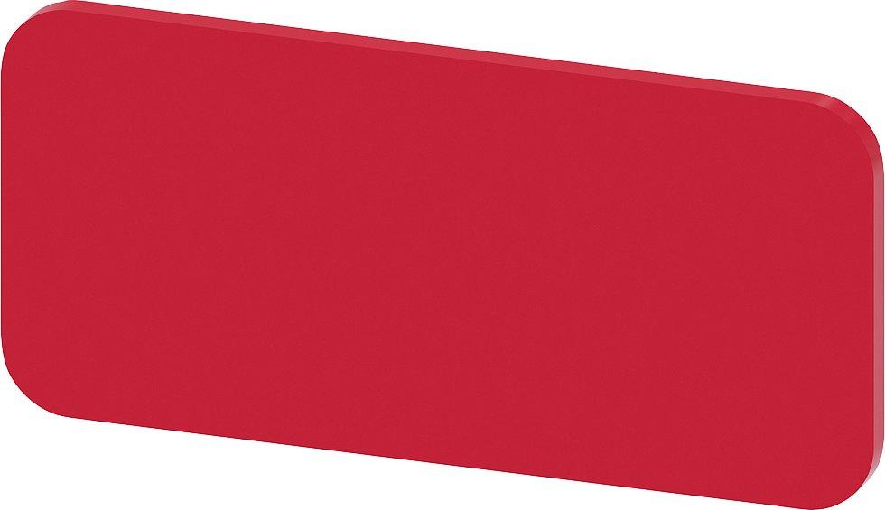 3SU1900-0AC26-0AA0, Bezeichnungsschild 12,5x27mm, Schild rot, ohne Aufschrift