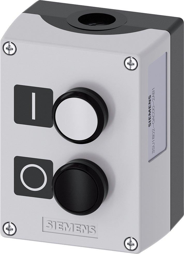 3SU1802-0AC00-2AB1, Gehäuse für Befehlsgeräte, 22 mm, rund