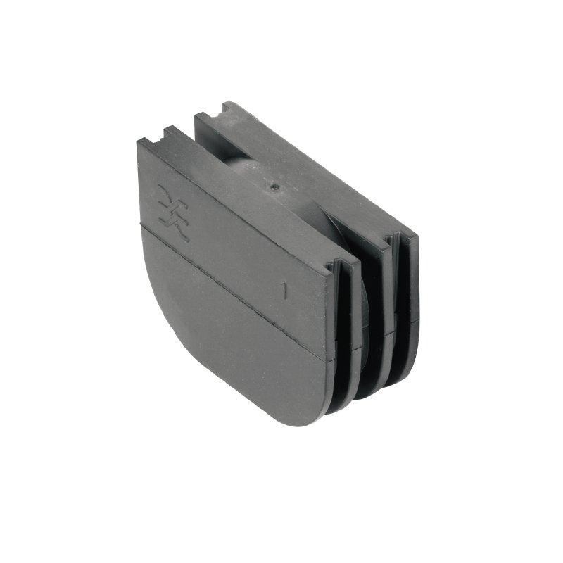 DG D0 PT6, Dichtungseinsatz (Gehäuse), Blinddichtung, IP65, mit zugehörigem Gehäuse, EPDM