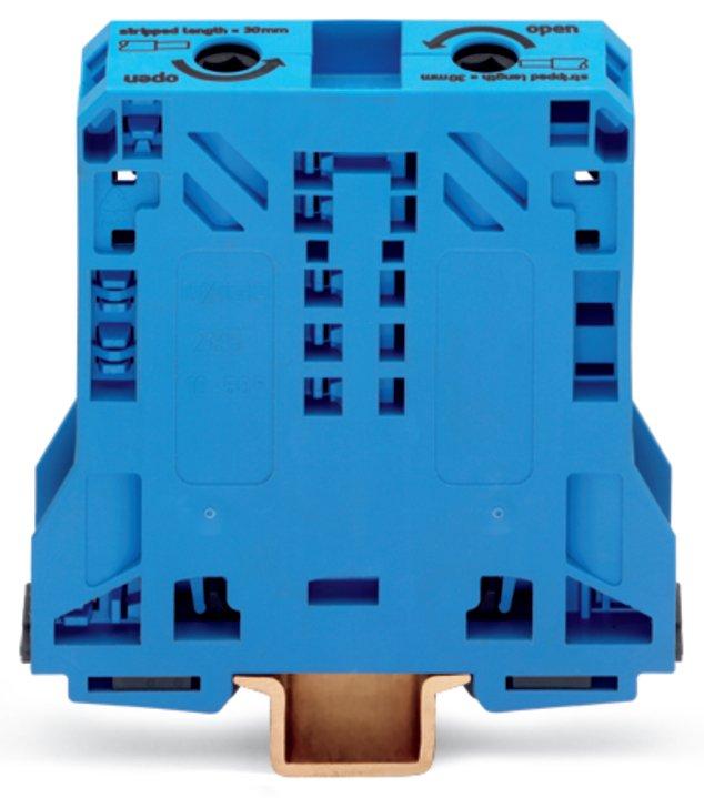 285-154, 2-Leiter-Durchgangsklemme 50 mm² blau