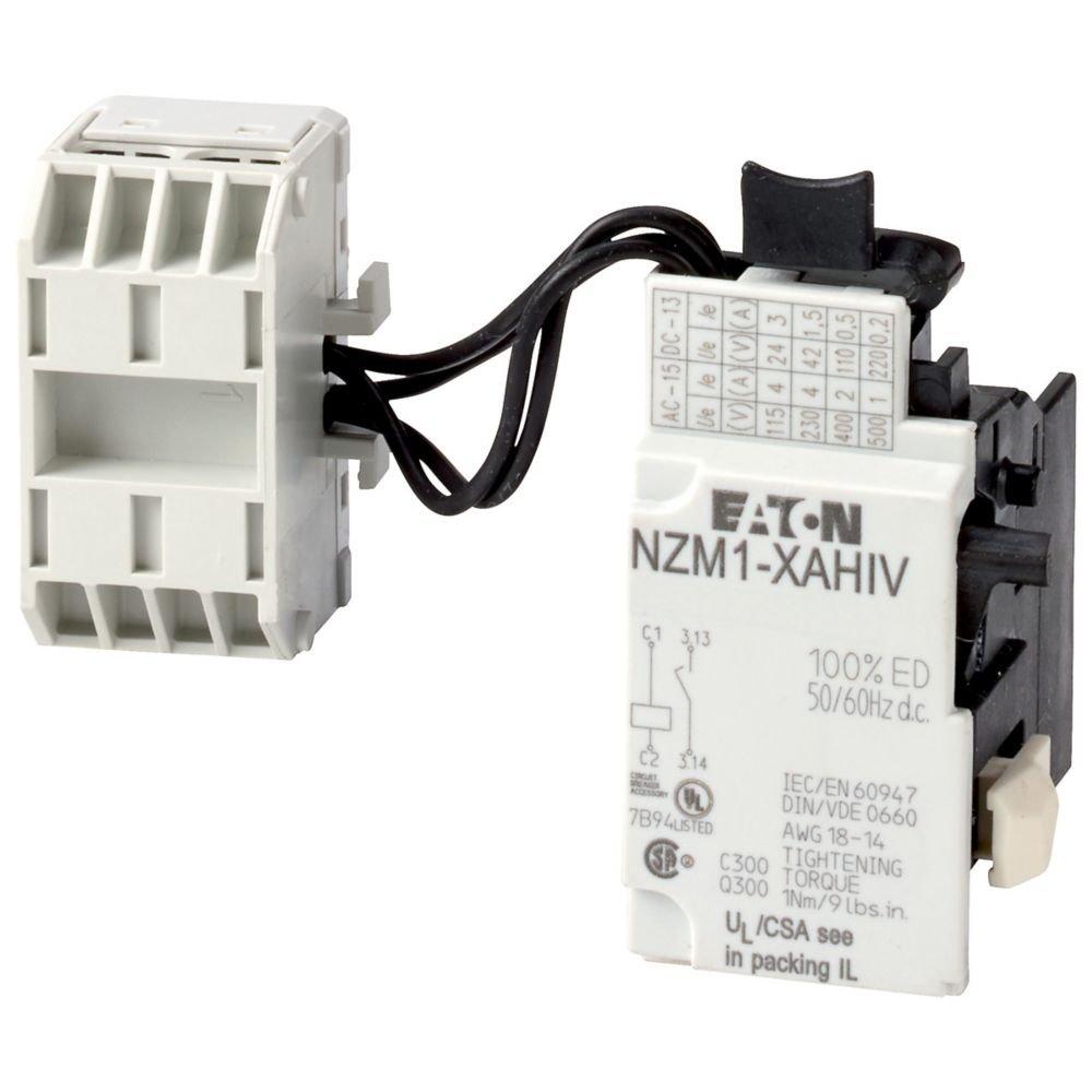 NZM1-XAHIV24AC/DC, Arbeitsstromauslöser, 24 V AC/DC, +1 Frühschließer