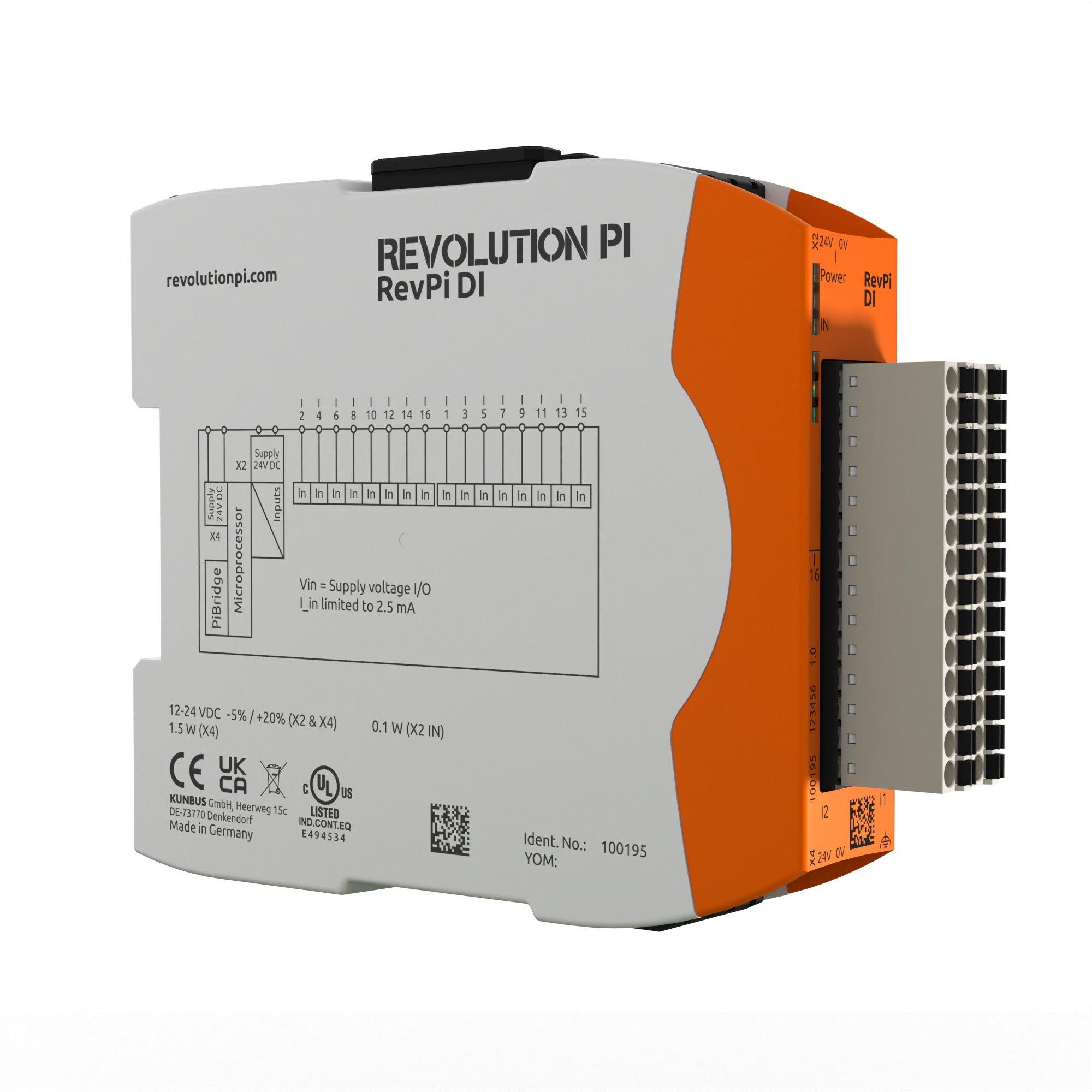 PR100195, RevPi DI - 16 Digital Inputs