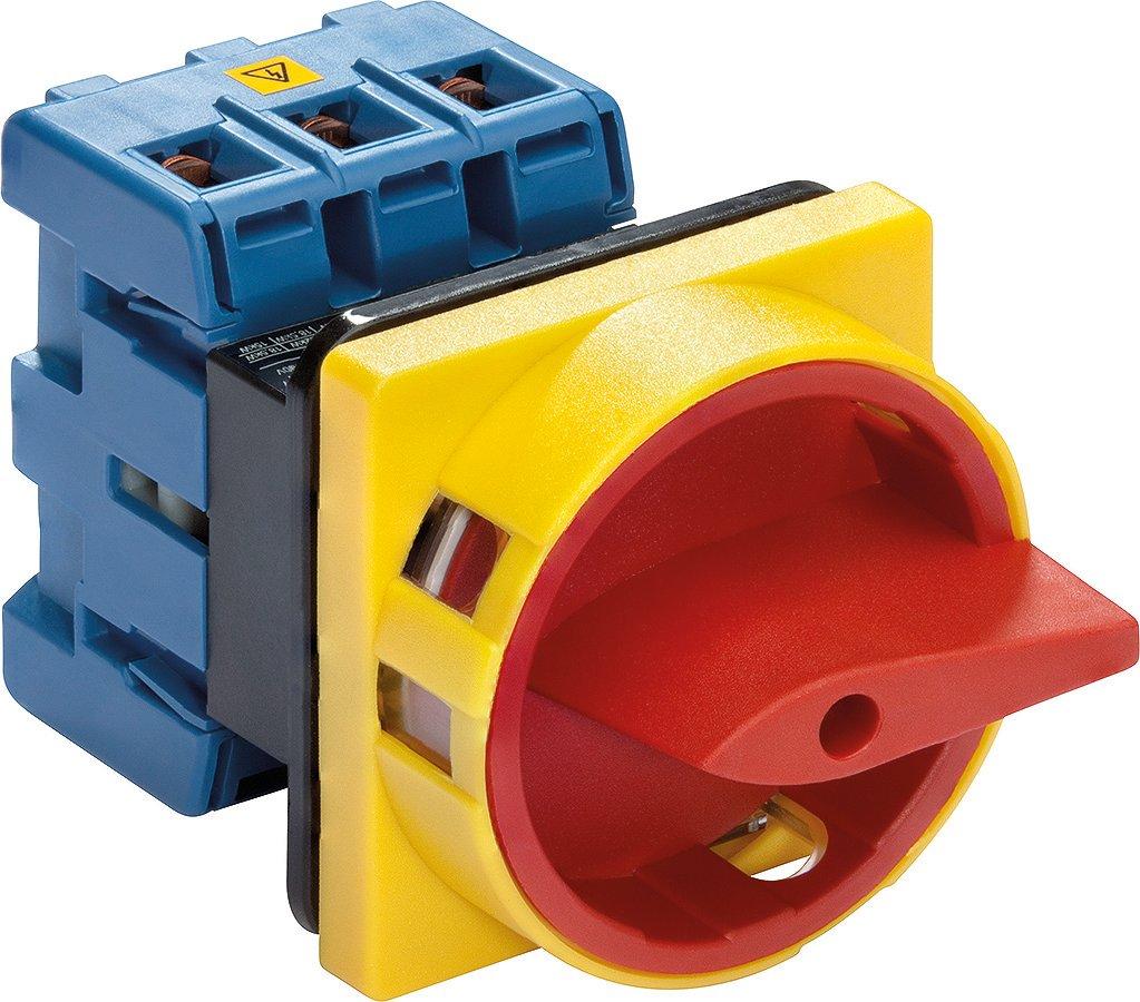 KG32B.T203/01.E, Hauptschalter, Sperrvorrichtung V840, Ausschalter, Lasttrennschalter, 32 A, Fronteinbau, 4-Loch-Bef.,