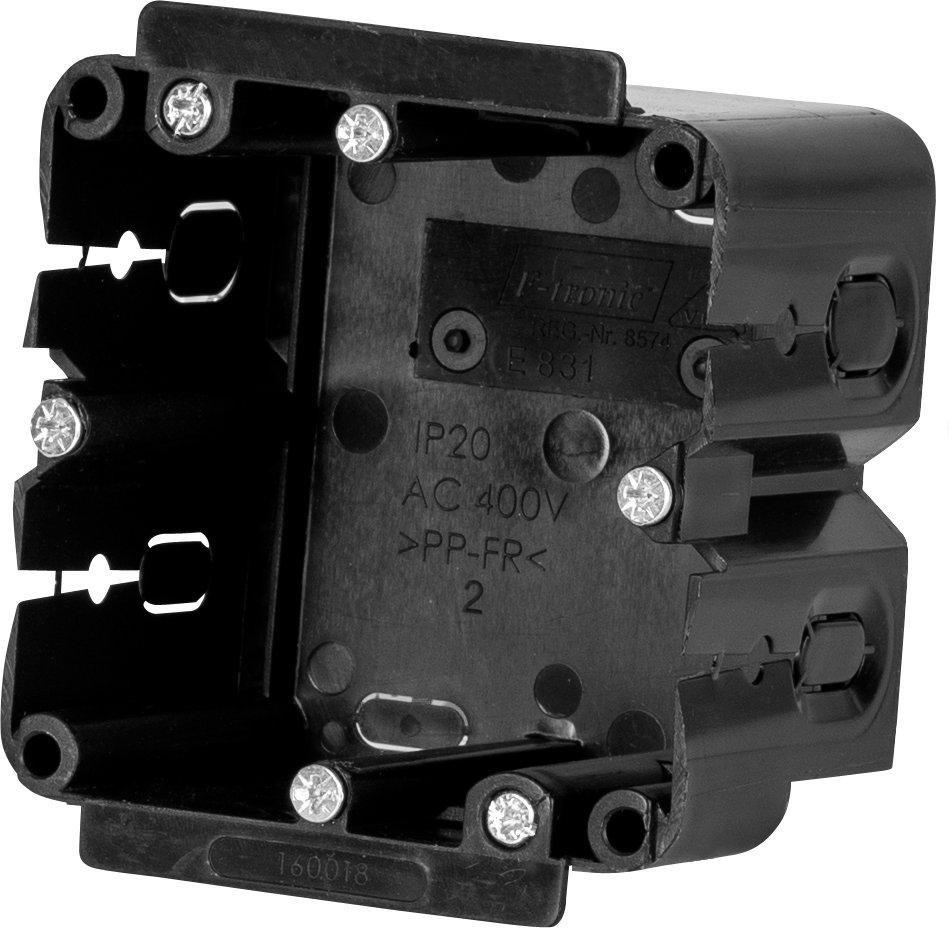 E831, Kabelkanaldose E831, 1-fach, f. hängende Befest., 68x68x47mm