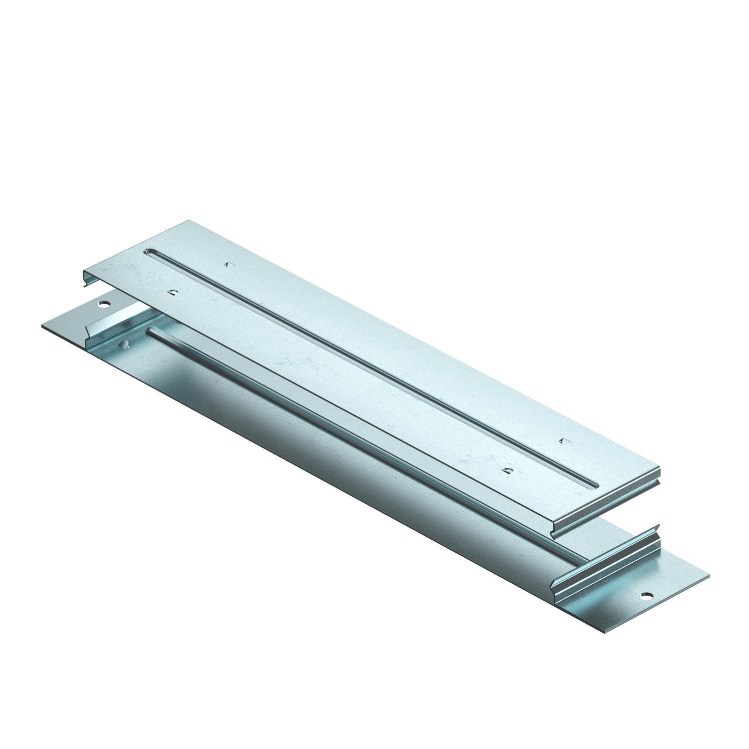 VL 350-2, Verbindungslasche leitend für EÜK-2 423x75x28,2 Stahl bandverzinkt