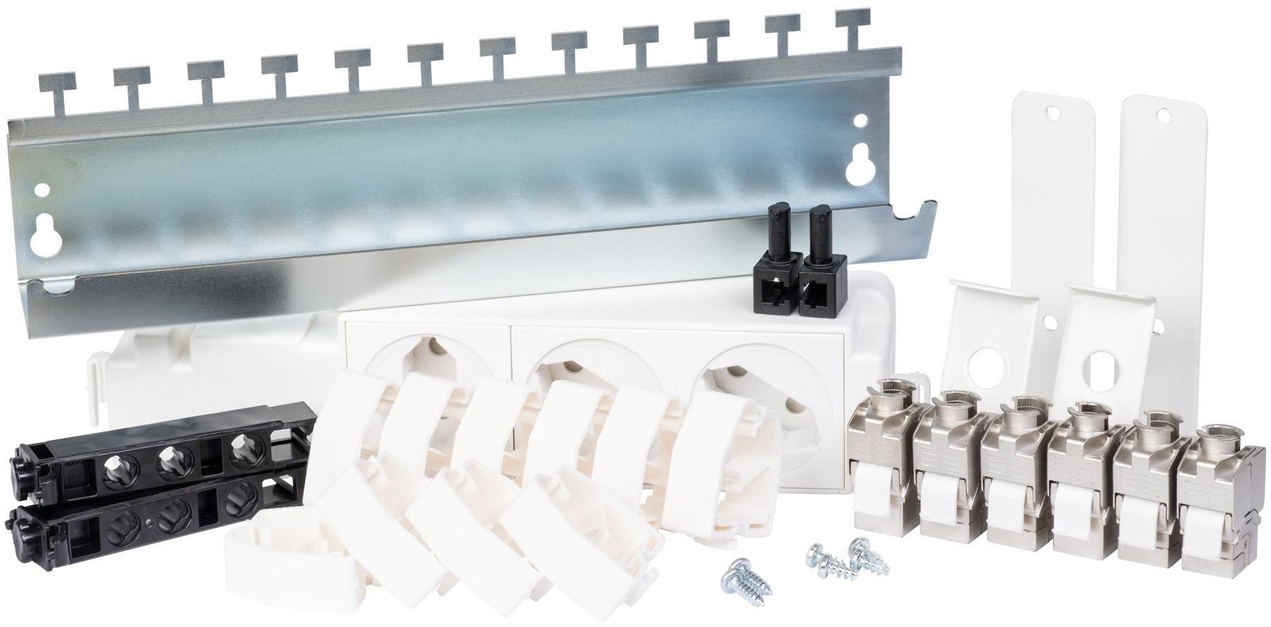 MVAP1, Medienvert. Ausbaupaket 1, STECKD3K, GK45, KKL, PATCH12, 6x RJ45