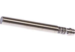 OT080170, Sensor Optisch, Taster, M8x0,75 73lang, Sn: 40, 10-30V DC, 1x PNP NO, M8-Steckverbinder 3polig, IP65, Messing vernickelt+Kunststoff PC, 0,5kHz, Infrar