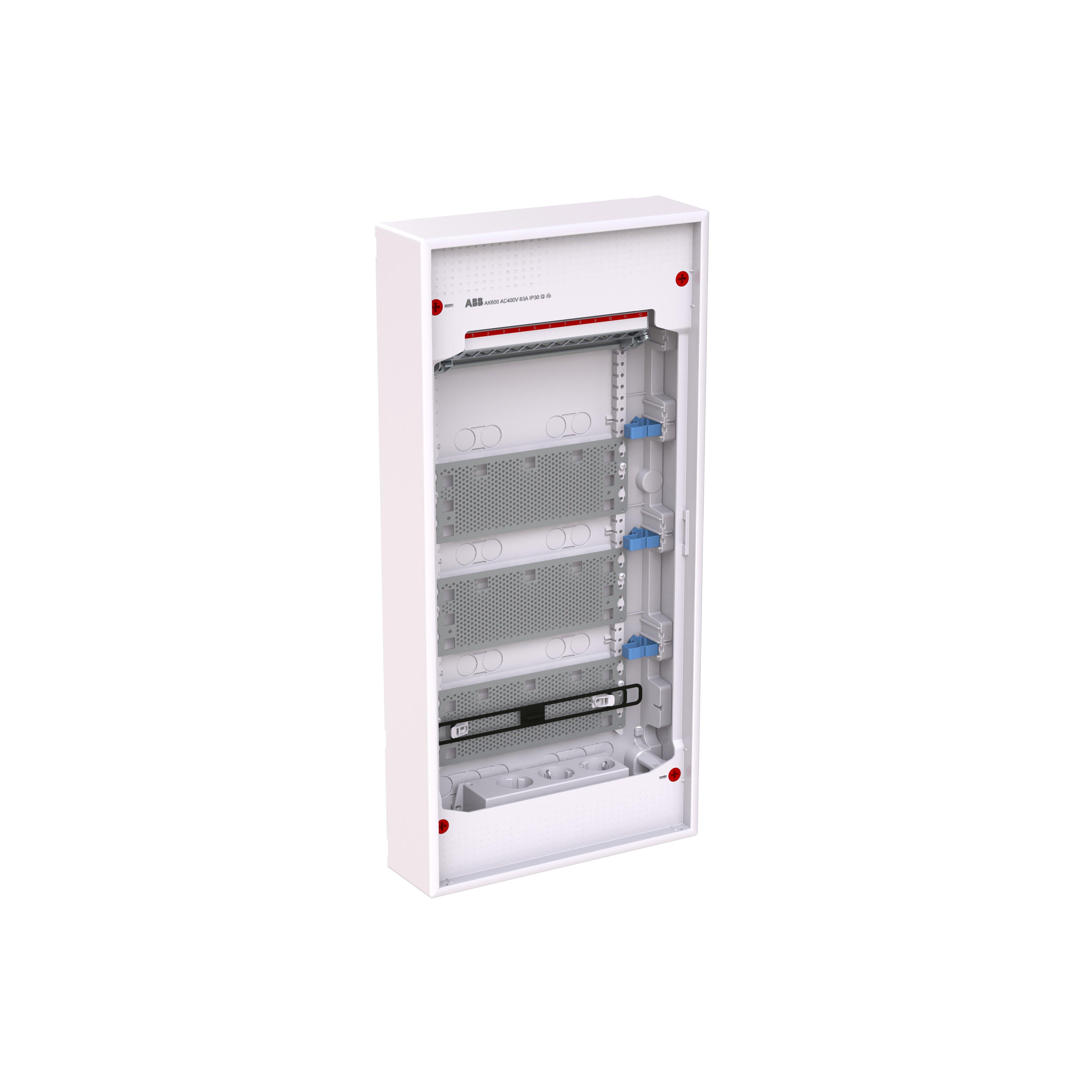 AK648M, Media Verteiler, Aufputz Patchpanel 4RE