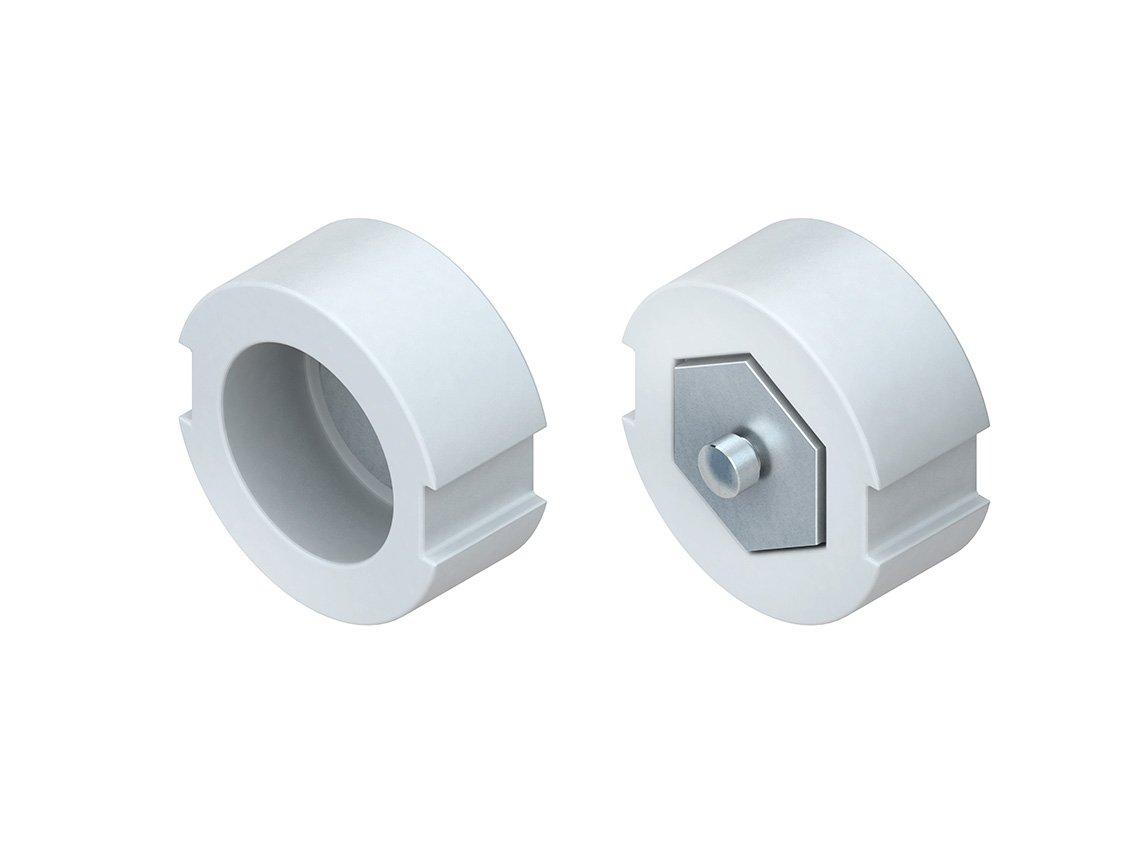 271, D-Schraub-Passeinsatz, H=13 mm, Baugröße D III,Nennstrom 50A, Porzellan, Farbe weiß