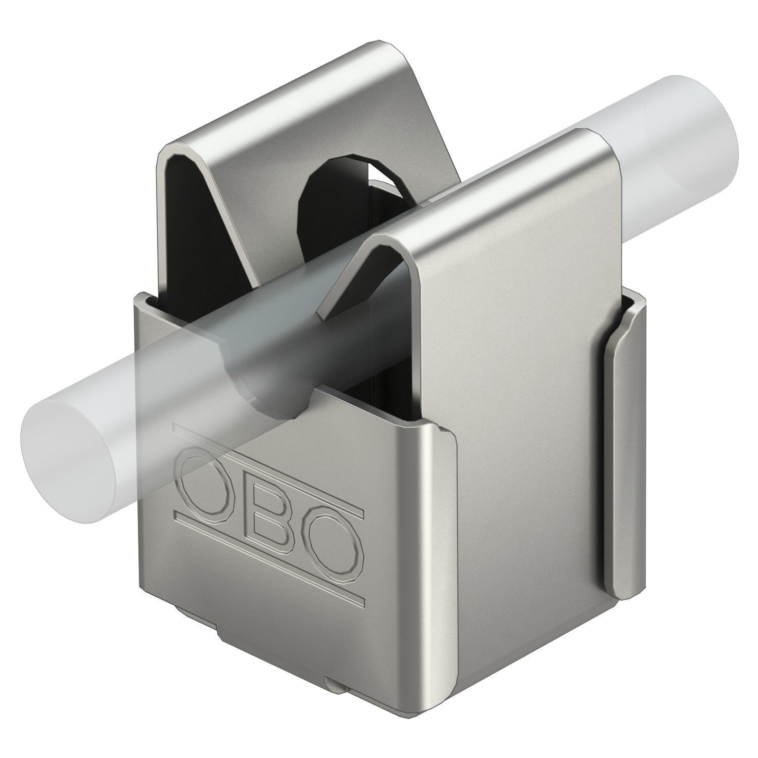 177 20 VA M8, Leitungshalter für Rundleiter 8mm Edelstahl, rostfrei A2 1.4301