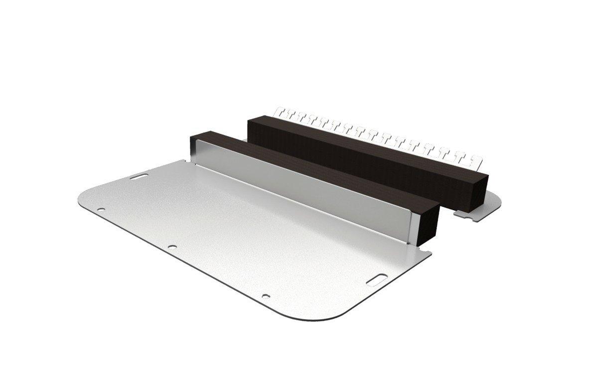 SZ 2565.450, Metall-Flanschplatte zweiteilig, für AX, mit elastischem Klemmprofil, Größe 5