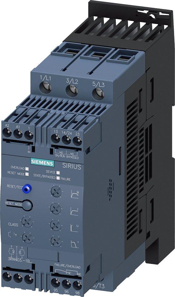 3RW4038-1BB04, Sanftstarter S2, 72A, 37kW/400V, 40 Grad, AC200-480V, AC/DC24V