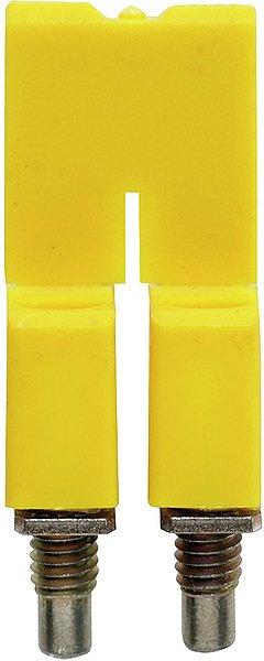 WQV 2.5/2, Querverbinder (Klemmen), geschraubt, gelb, 32 A, Polzahl: 2, Raster in mm: 5.10, Isoliert: Ja, Breite: 7 mm
