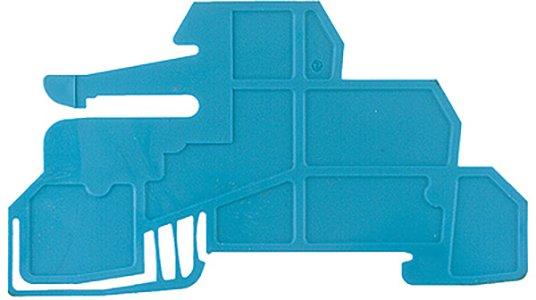 WHP WDL2.5/S BL, Abschluss- und Zwischenplatte (Klemmen), blau, Höhe: 84.5 mm, Breite: 2 mm, V-0, Wemid