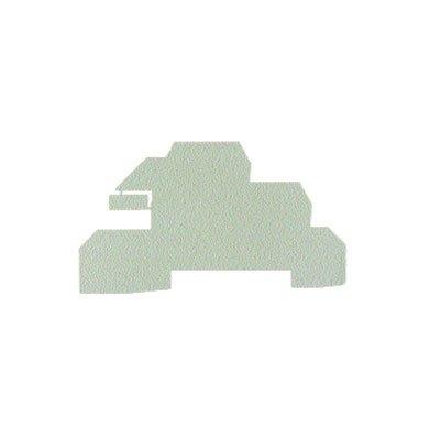 WAP WDL2.5/S, Abschlussplatte (Klemmen), dunkelbeige, Höhe: 94.5 mm, Breite: 1.5 mm, V-0, Wemid