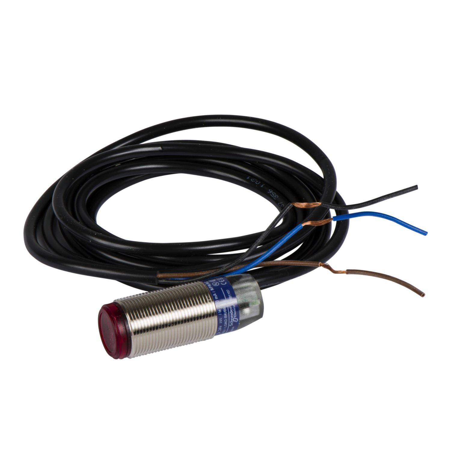 XUB5BPANL2, XUB-Optoe. Sensor, Lichttaster, Sn 0,6m, 12-24 V DC, 2m Kabel
