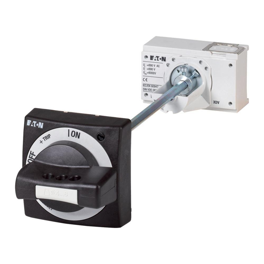 NZM2-XTVDV-NA, Türkupplungsdrehgriff, schwarz, abschließbar am Griff + Schalter, Größe 2