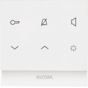 REK221Y, Audio Innenstation TOUCH eckig Aufputz, 2Draht Sprechanlagen, polarweiß glänzend