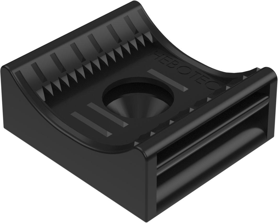 KBS 8-35 20, HEBOFIX Klettbandsockel für Direktmontage, Klemmb. 8-35mm, für Klettband 20mm, für M4 und M5,  nach UL94-V0 VE = 10 St. und 100 St. - stat. Warennr. 3