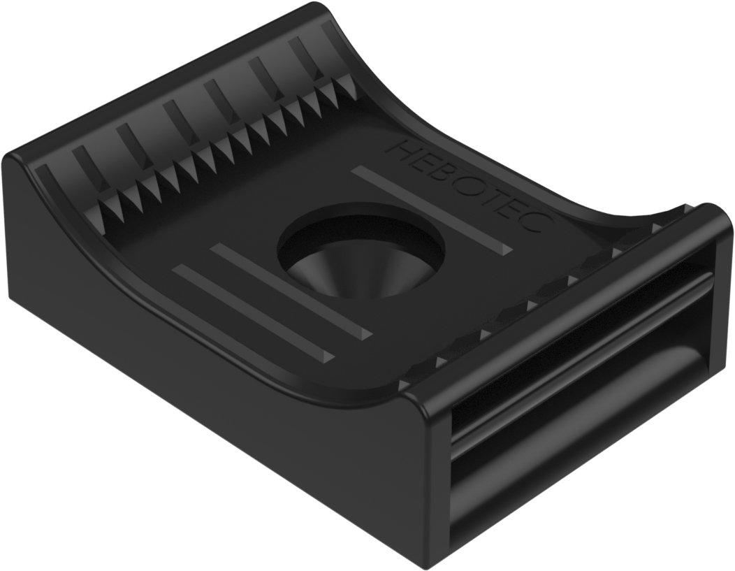 KBS 10-60 20, HEBOFIX Klettbandsockel für Direktmontage, Klemmb. 10-60mm, für Klettband 20mm, für M4 und M5, nach UL94-V0 VE = 10 St. und 100 St - stat. Warennr. 39