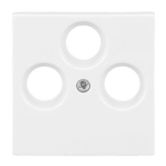 1743-03-914, Zentralscheibe TV / SAT 3-fach alpinweiß - Busch-balance® SI Busch-balance® SI