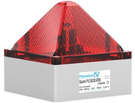 QUADRO F12-3G/3D 24 DC RD, Blitzleuchte QUADRO F12 3G/3D ATEX rot,24DC,7,5J,IP66