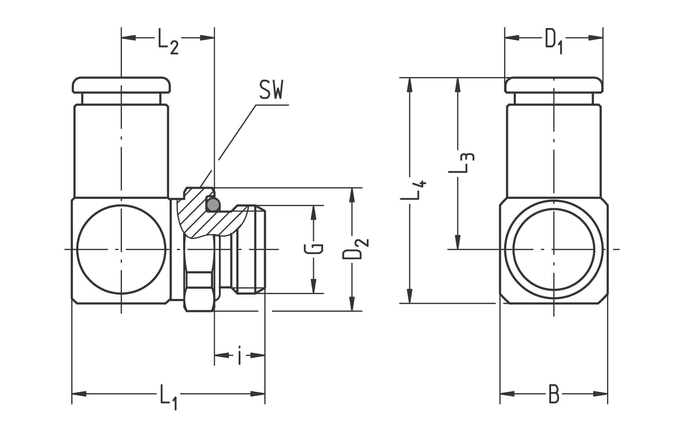 VT886-0402T, W-E-Anschluss schwenkbar P15A, G1/4, 4/2
