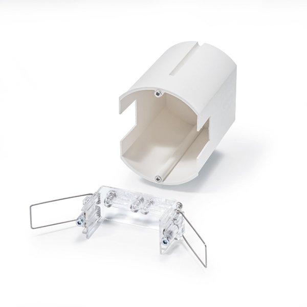 FLAT MOUNTING SET IP20 FM, ESYLUX Deckeneinbau-Set für FLAT-Serie Beschreibung: Gehäusematerial Polypropylen (PP), weiß
