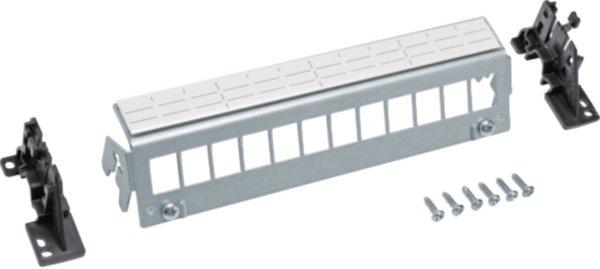 FZ12MK, Patch-Panel, univ., 12-fach, für Keystone, o. Module, für Hutschiene/geschraubt