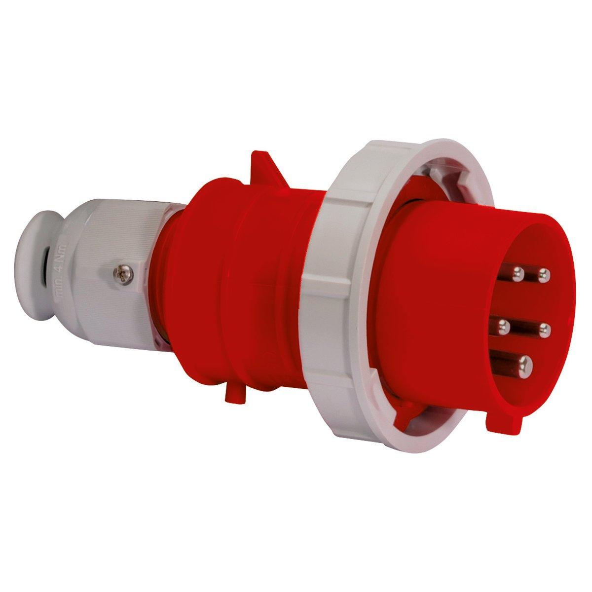 21239/CEE-Stecker 16A400V6h5pIP67, Stecker QUICK-CONNECT TE 16A 5p 400V 6h, IP67