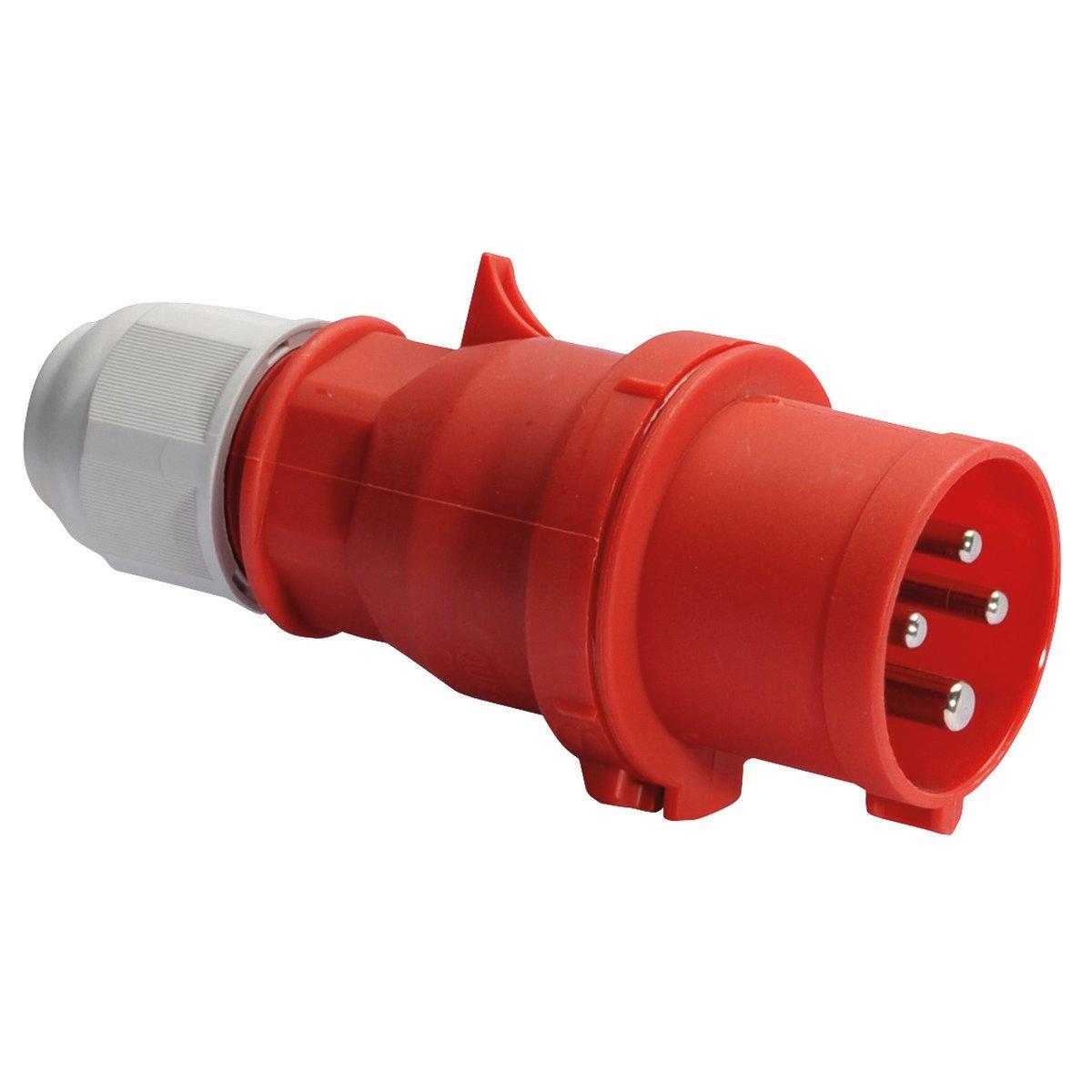 2130/CEE-Stecker 16A400V6h4pIP44, Stecker QUICK-CONNECT 16A 4p 400V 6h, IP44