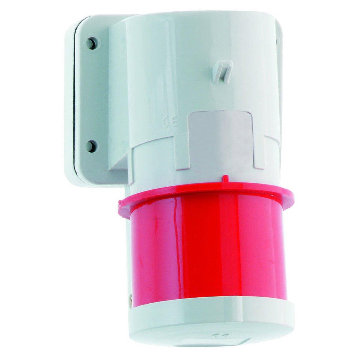 2655/CEE-Gerätestecker 32A400V6h5pIP44, Aufbaugerätestecker 32A 5p 400V 6h, IP44