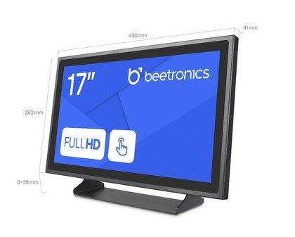 22HD7M  BEETRONICS, 22 Zoll Monitor Metall 1920 x 1080 Auflösung;HDMI, VGA, BNC, RCA-Cinch