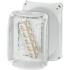 DK 1010 G, Kabelabzweigkasten 2,5-10 qmm 3phasig, 16 qmm 1phasig, 5pol. Klemme