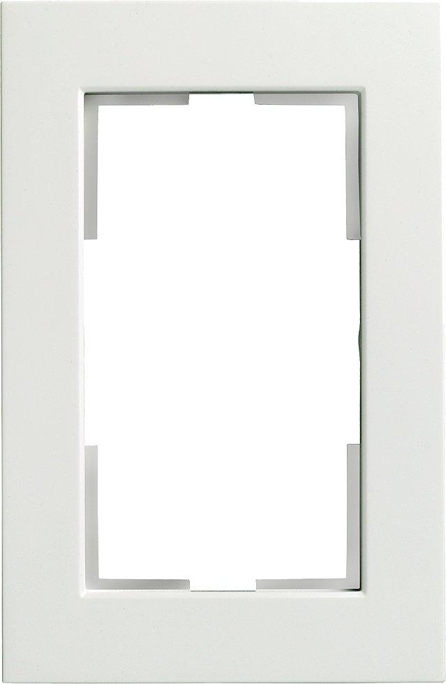 5TG1116-0, DELTA miro Kunststoff titanweiß Rahmen 2-fach für Doppelsteckdose